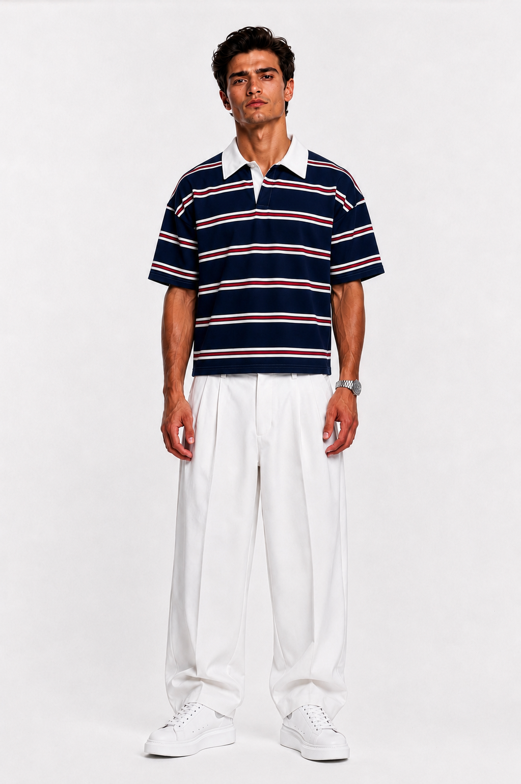 STRIPED POLO
